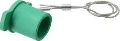 Leviton - 3R NEMA Rated, Female, Green Single Pole Protective Cap - For Use with Male Plug - Industrial Tool & Supply