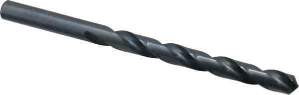 Cleveland - Letter M 118° High Speed Steel Jobber Drill - Oxide Finish, Right Hand Cut, Spiral Flute, Straight Shank, 4-3/8" OAL, Standard Point - Industrial Tool & Supply