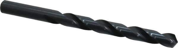 Cleveland - 27/64" 118° High Speed Steel Jobber Drill - Oxide Finish, Right Hand Cut, Spiral Flute, Straight Shank, 5-3/8" OAL, Standard Point - Industrial Tool & Supply