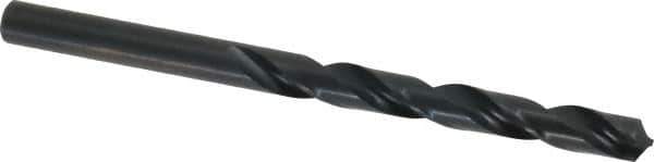 Cleveland - 7.9mm 118° High Speed Steel Jobber Drill - Oxide Finish, Right Hand Cut, Spiral Flute, Straight Shank, 4.606" OAL, Standard Point - Industrial Tool & Supply