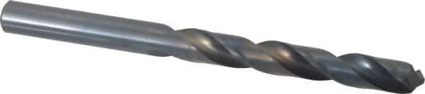 Cleveland - 11.5mm 118° High Speed Steel Jobber Drill - Oxide Finish, Right Hand Cut, Spiral Flute, Straight Shank, 5.591" OAL, Standard Point - Industrial Tool & Supply
