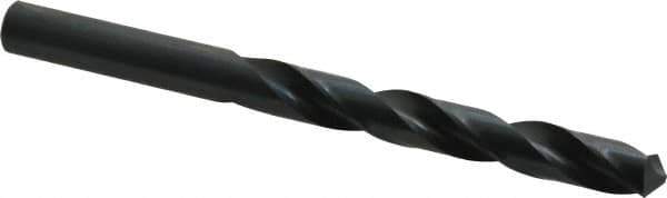 Cleveland - 12.2mm 118° High Speed Steel Jobber Drill - Oxide Finish, Right Hand Cut, Spiral Flute, Straight Shank, 5.945" OAL, Standard Point - Industrial Tool & Supply