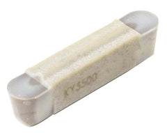 Kennametal - 0600M0R Grade KY3500, 6mm Cutting Width Ceramic-SI Grooving Insert - 4.3mm Max Depth of Cut, Neutral, 0.118" Corner Radius, Uncoated - Industrial Tool & Supply