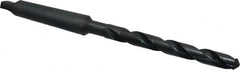 Cleveland - 1/2", 2MT 118° Point High Speed Steel Taper Shank Drill Bit - Industrial Tool & Supply