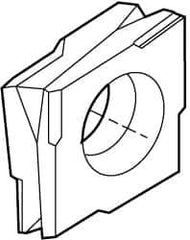 Kennametal - SPHX15T6 Grade KCPK30 Carbide Milling Insert - TiN/TiCN/Al2O3 Finish, 0.2598" Thick, 15mm Inscribed Circle - Industrial Tool & Supply