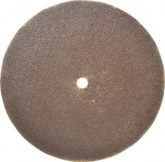 Norton - 8" 60 Grit Aluminum Oxide Cutoff Wheel - 0.06" Thick, 1/2" Arbor, 7,640 Max RPM, Use with Stationary Grinders - Industrial Tool & Supply