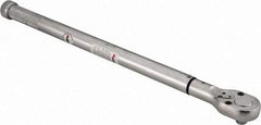 Value Collection - 1/2" Drive Micrometer Type Ratchet Head Torque Wrench - 35 Ft/Lb to 140 Ft/Lb Torque, 21" OAL, 1/2 Ft/Lb Graduation - Industrial Tool & Supply