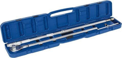 Value Collection - 1" Drive Micrometer Type Ratchet Head Torque Wrench - 500 Ft/Lb to 1,500 Ft/Lb Torque, 73" OAL, 10 Ft/Lb Graduation - Industrial Tool & Supply