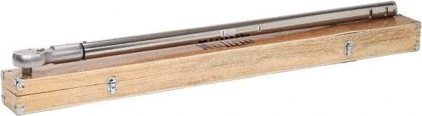 Value Collection - 1" Drive Micrometer Type Ratchet Head Torque Wrench - 660 Ft/Lb to 2,200 Ft/Lb Torque, 60" OAL, 7-1/2 Ft/Lb Graduation - Industrial Tool & Supply