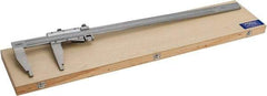 Fowler - 0 to 24" Stainless Steel Vernier Caliper - 0.02mm Graduation, 4" Jaw Depth, 0.003" Accuracy, Includes Inside Diameter, Outside Diameter - Industrial Tool & Supply