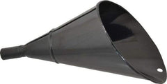 Value Collection - 2 Qt Capacity Steel Funnel - 1" Tip OD, 4" Straight Spout, Black - Industrial Tool & Supply