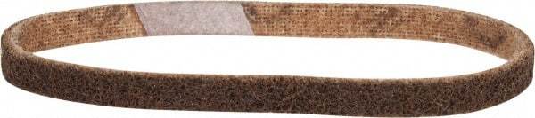 Made in USA - 1/2" Wide x 18" OAL, Aluminum Oxide Abrasive Belt - Aluminum Oxide, Coarse, Nonwoven - Industrial Tool & Supply