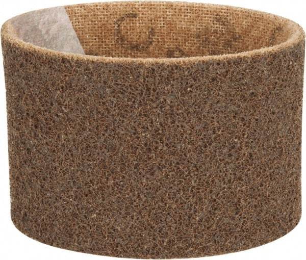 Made in USA - 3-1/2" Wide x 15-1/2" OAL, Aluminum Oxide Abrasive Belt - Aluminum Oxide, Coarse, Nonwoven - Industrial Tool & Supply