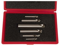 Cleveland - 1/4 to 1 Inch Body Diameter, 120° Point Angle, Spotting Drill Set - Series 2646, Gold Finish, Cobalt, Includes Six Spotting Drills - Industrial Tool & Supply