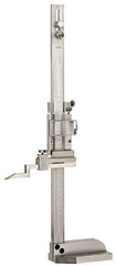 Fowler - 0 to 40 Inch Measurement, 0.001 Inch Graduation, Vernier Height Gage - Satin Chrome Finish, Stainless Steel - Industrial Tool & Supply