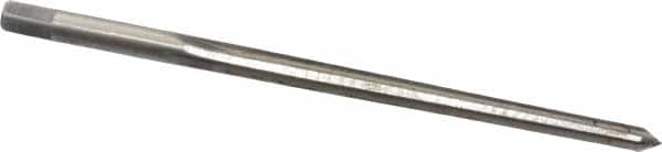 Cleveland - #4/0 Pin, 0.1142" Diam, 0.0869" Small End, 1/8" Diam Straight Shank, 1-5/16" Flute, Taper Pin Reamer - Industrial Tool & Supply
