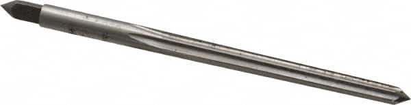 Cleveland - #2 Pin, 0.2008" Diam, 0.1605" Small End, 13/64" Diam Straight Shank, 1-15/16" Flute, Taper Pin Reamer - Industrial Tool & Supply