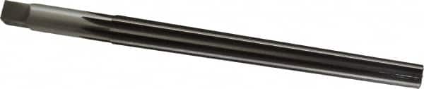 Cleveland - #9 Pin, 0.6066" Diam, 0.4805" Small End, 9/16" Diam Straight Shank, 6-1/16" Flute, Taper Pin Reamer - Industrial Tool & Supply
