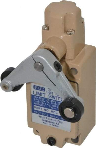 Value Collection - SPDT, NC/NO, 120 VAC, 240 VAC, 480 VAC at 10 Amps, Screw Terminal, Roller Lever Actuator, General Purpose Limit Switch - Industrial Tool & Supply
