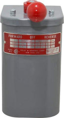 Made in USA - 230 VAC/VDC, 550 VAC Input Volt, Maintained (MA), Enclosed Drum Switch - 6-1/8 Inch Wide x 3-1/2 Inch Deep x 5-5/8 Inch High, CSA Certified, UL Listed - Industrial Tool & Supply