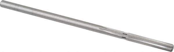 Cleveland - #3 High Speed Steel 6 Flute Chucking Reamer - Straight Flute, Straight Shank, 1-1/4" Flute Length, 5" OAL - Industrial Tool & Supply