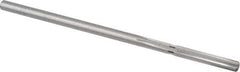Cleveland - #3 High Speed Steel 6 Flute Chucking Reamer - Straight Flute, Straight Shank, 1-1/4" Flute Length, 5" OAL - Industrial Tool & Supply