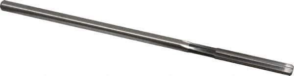Cleveland - #10 High Speed Steel 6 Flute Chucking Reamer - Straight Flute, Straight Shank, 1-1/4" Flute Length, 5" OAL - Industrial Tool & Supply