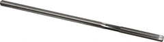 Cleveland - #10 High Speed Steel 6 Flute Chucking Reamer - Straight Flute, Straight Shank, 1-1/4" Flute Length, 5" OAL - Industrial Tool & Supply