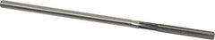 Cleveland - #11 High Speed Steel 6 Flute Chucking Reamer - Straight Flute, Straight Shank, 1-1/4" Flute Length, 5" OAL - Industrial Tool & Supply