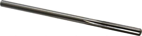 Cleveland - Letter M High Speed Steel 6 Flute Chucking Reamer - Straight Flute, Straight Shank, 1-1/2" Flute Length, 6" OAL - Industrial Tool & Supply