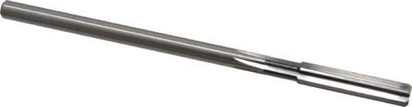 Cleveland - Letter Q High Speed Steel 6 Flute Chucking Reamer - Straight Flute, Straight Shank, 1-1/2" Flute Length, 6" OAL - Industrial Tool & Supply