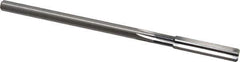 Cleveland - Letter Q High Speed Steel 6 Flute Chucking Reamer - Straight Flute, Straight Shank, 1-1/2" Flute Length, 6" OAL - Industrial Tool & Supply