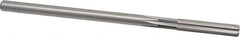 Cleveland - 19/64" High Speed Steel 6 Flute Chucking Reamer - Straight Flute, Straight Shank, 1-1/2" Flute Length, 6" OAL - Industrial Tool & Supply