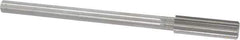 Cleveland - 19/32" High Speed Steel 8 Flute Chucking Reamer - Straight Flute, Straight Shank, 2" Flute Length, 8" OAL - Industrial Tool & Supply