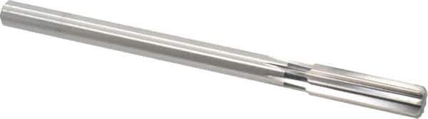 Cleveland - 21/32" High Speed Steel 8 Flute Chucking Reamer - Straight Flute, Straight Shank, 2-1/4" Flute Length, 9" OAL - Industrial Tool & Supply
