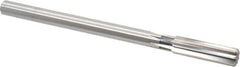 Cleveland - 21/32" High Speed Steel 8 Flute Chucking Reamer - Straight Flute, Straight Shank, 2-1/4" Flute Length, 9" OAL - Industrial Tool & Supply