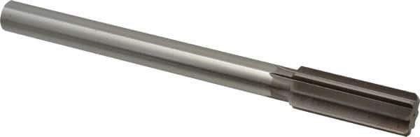 Cleveland - 31/32" High Speed Steel 8 Flute Chucking Reamer - Straight Flute, Straight Shank, 2-5/8" Flute Length, 10" OAL - Industrial Tool & Supply