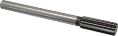 Cleveland - 1-1/8" High Speed Steel 10 Flute Chucking Reamer - Straight Flute, Straight Shank, 2-7/8" Flute Length, 11" OAL - Industrial Tool & Supply
