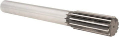 Cleveland - 1-1/2" High Speed Steel 12 Flute Chucking Reamer - Straight Flute, Straight Shank, 3-1/2" Flute Length, 12-1/2" OAL - Industrial Tool & Supply