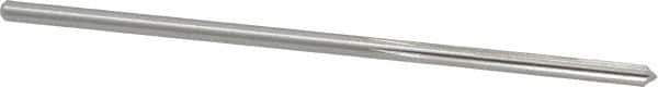 Cleveland - 1/8" High Speed Steel 6 Flute Chucking Reamer - Straight Flute, Straight Shank, 7/8" Flute Length, 3-1/2" OAL - Industrial Tool & Supply