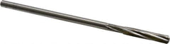 Cleveland - 9/32" High Speed Steel 6 Flute Chucking Reamer - Spiral Flute, Straight Shank, 1-1/2" Flute Length, 6" OAL - Industrial Tool & Supply