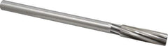 Cleveland - 21/32" High Speed Steel 8 Flute Chucking Reamer - Spiral Flute, Straight Shank, 2-1/4" Flute Length, 9" OAL - Industrial Tool & Supply