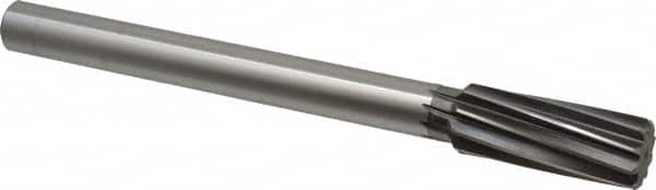 Cleveland - 1-1/8" High Speed Steel 10 Flute Chucking Reamer - Industrial Tool & Supply