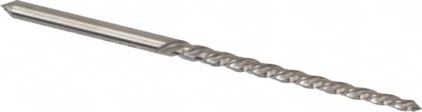 Cleveland - #6/0 Pin, 0.0806" Diam, 0.0611" Small End, 3/32" Diam Straight Shank, 15/16" Flute, Taper Pin Reamer - Industrial Tool & Supply