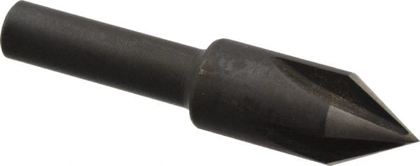 Cleveland - 3/8" Head Diam, 1/4" Shank Diam, 4 Flute 60° High Speed Steel Countersink - Industrial Tool & Supply