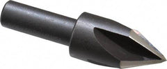 Cleveland - 5/8" Head Diam, 3/8" Shank Diam, 4 Flute 60° High Speed Steel Countersink - Oxide Finish, 2-3/32" OAL, Single End, Straight Shank, Right Hand Cut - Industrial Tool & Supply