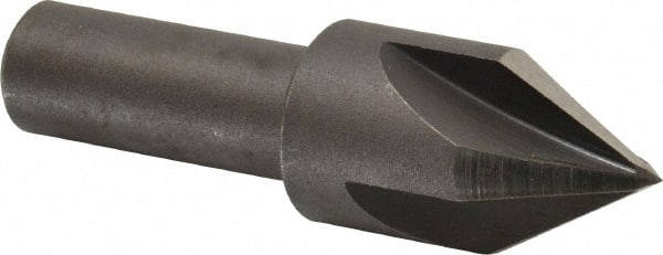 Cleveland - 3/4" Head Diam, 1/2" Shank Diam, 4 Flute 60° High Speed Steel Countersink - Industrial Tool & Supply