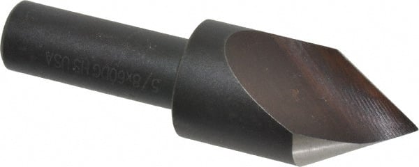 Cleveland - 5/8" Head Diam, 3/8" Shank Diam, 1 Flute 60° High Speed Steel Countersink - Industrial Tool & Supply