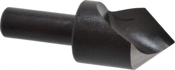Cleveland - 1" Head Diam, 1/2" Shank Diam, 1 Flute 82° High Speed Steel Countersink - Oxide Finish, 2-3/4" OAL, Single End, Straight Shank, Right Hand Cut - Industrial Tool & Supply