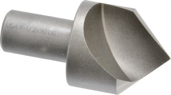 Cleveland - 1-1/2" Head Diam, 3/4" Shank Diam, 1 Flute 90° High Speed Steel Countersink - Industrial Tool & Supply